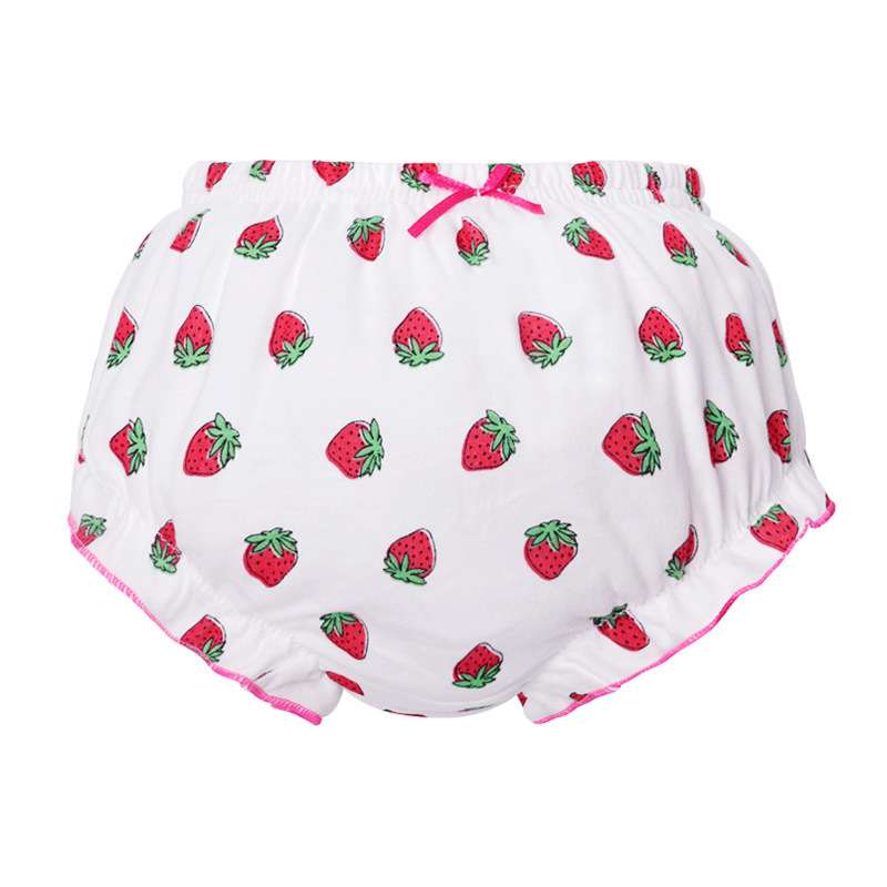 Summer thin baby baby underwear Class A cotton little girl briefs do not clip PP bread pants 0-1-3 years old
