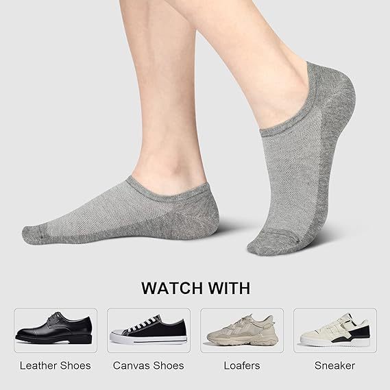 Cross-border Men's Socks plus size Summer Thin Casual Shallow Mouth Invisible Breathable Boat Socks Don't Fall Socks Amazon