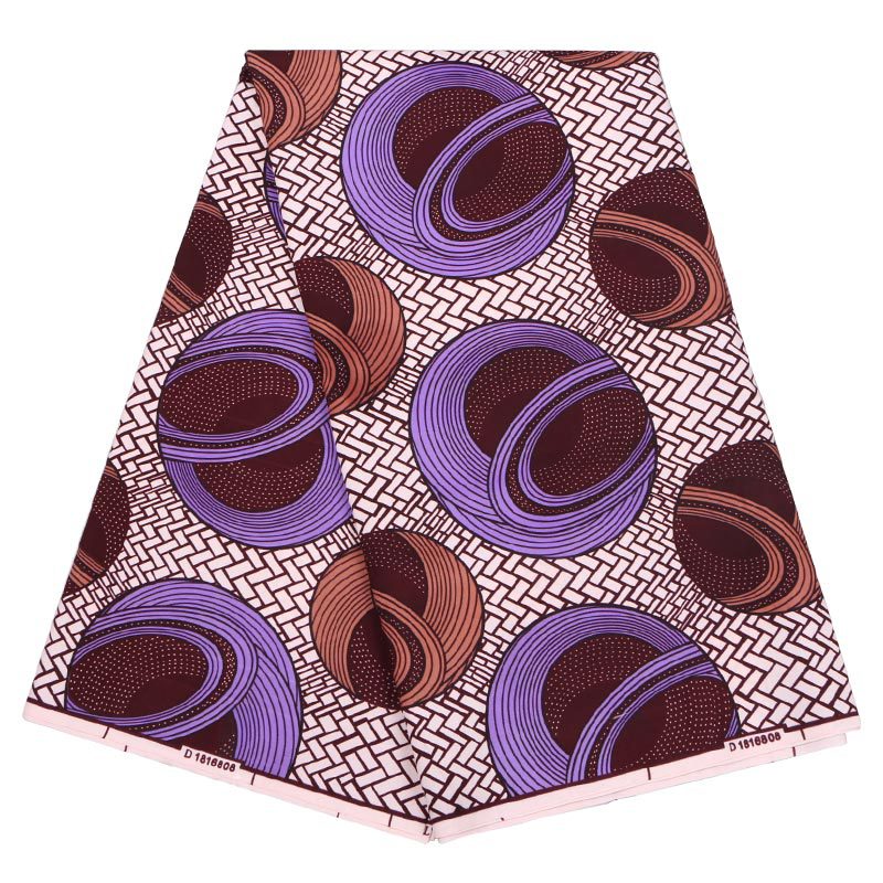 African ethnic batik printed fabric with double-sided geometric patterns for clothing, cross-border sourcing from AliExpress and Amazon