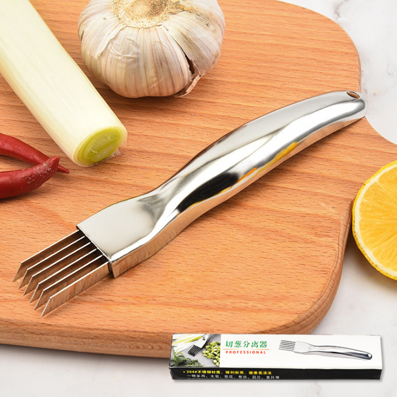 New 304 Stainless Steel Onion Cutter Onion Cutting Knife Onion Cutter Kitchen Supplies Onion Cutting Knife Spot