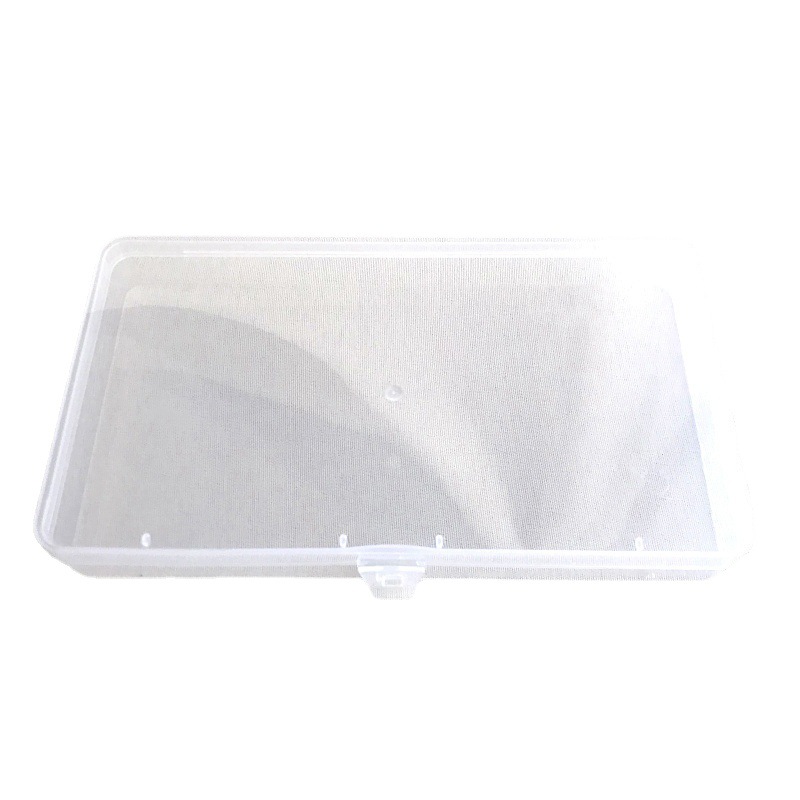 KH12 mask box wholesale transparent plastic PP with lid rectangular parts accessories lock box storage finishing box desktop