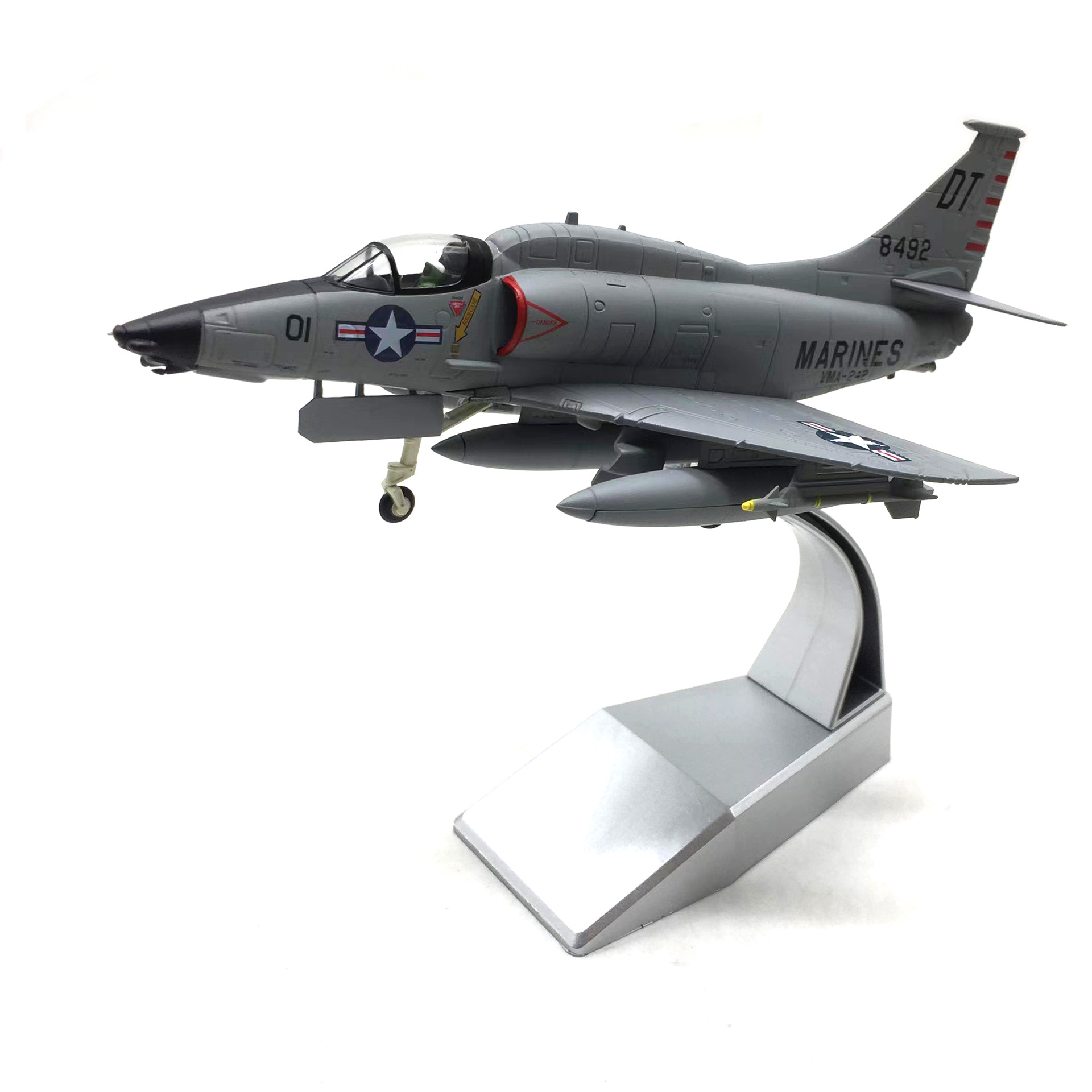 Nsmodel1:72 US Marine Corps Skyhawk A- 4 Skyhawk attack aircraft alloy fighter model