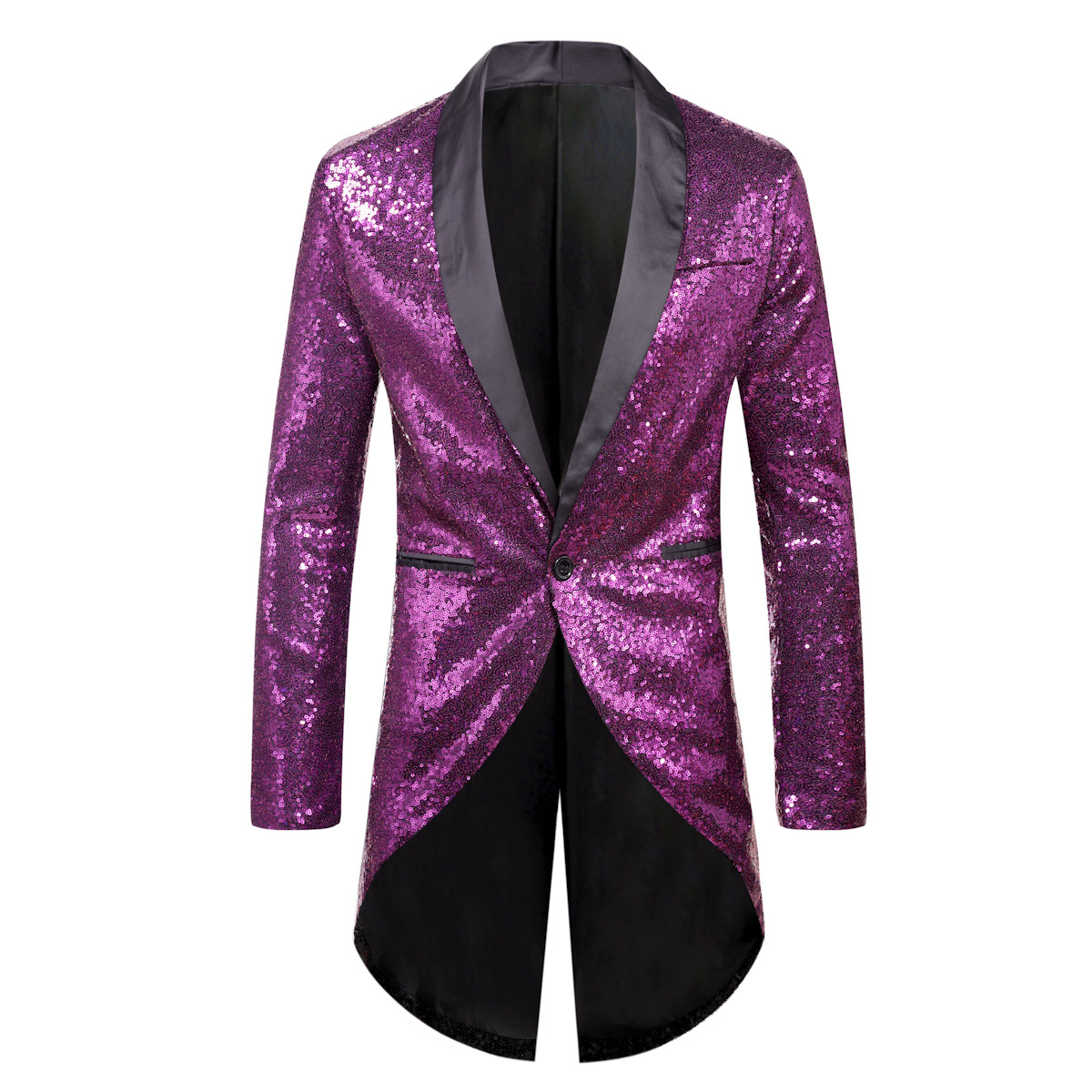 Autumn and Winter new fashion sequined suit AliExpress foreign trade purchasing men's one button suit tuxedo X49