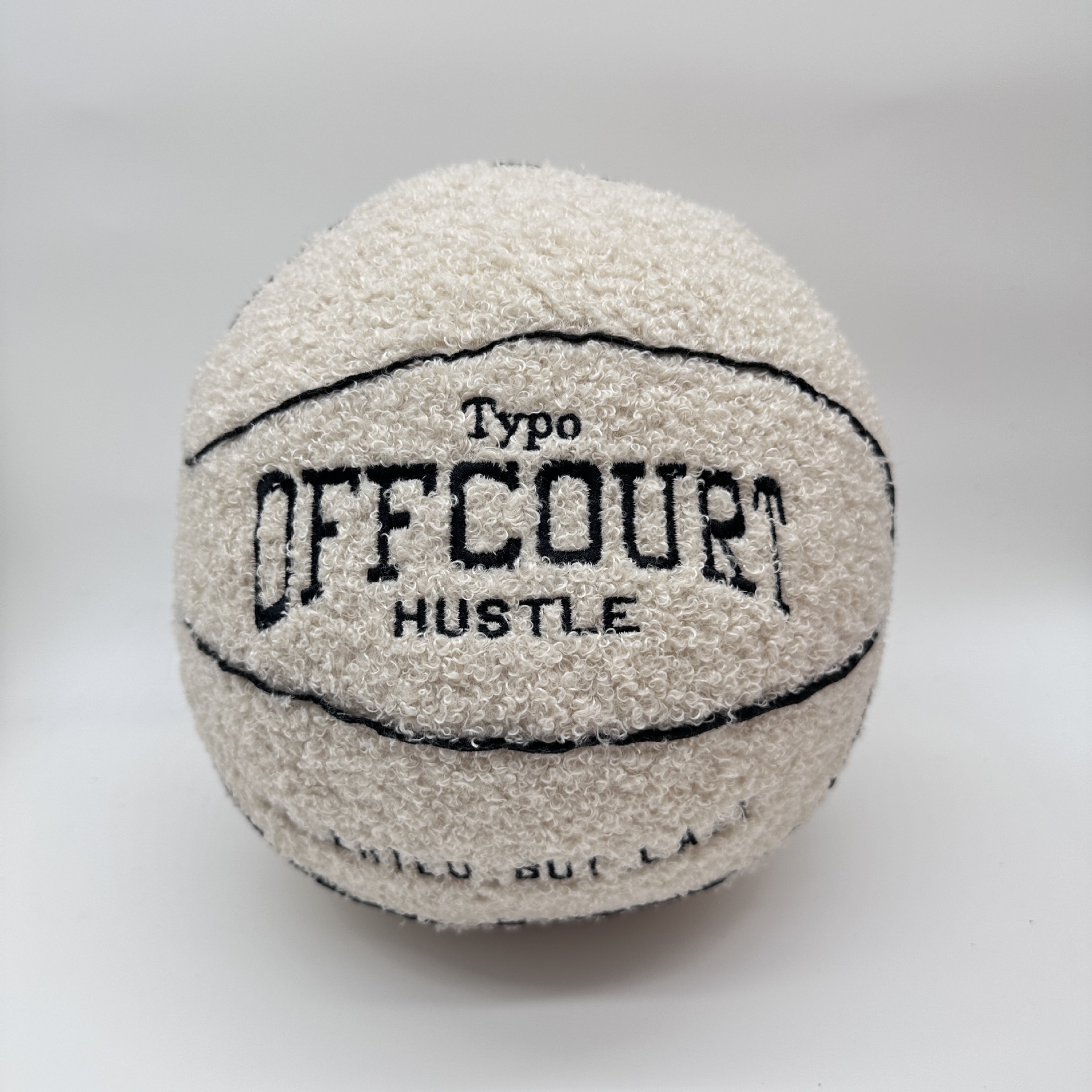 跨境新款 offcourt basketball pillow篮球抱枕毛绒公仔 玩偶 玩