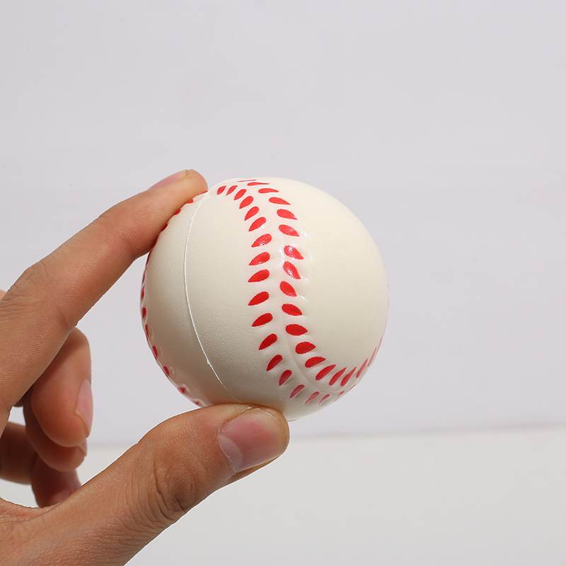 Cross-Border good-selling pu Foam 63mm foam pressure ball children's toy teaching pressure ball wholesale printing