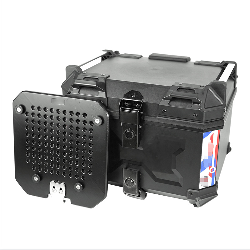 45L X тисненый ABS не содержит спинки пластиковый хвостовой ящик двойной замок быстросъемный мотоцикл алюминиевый сплав хвостовой ящик