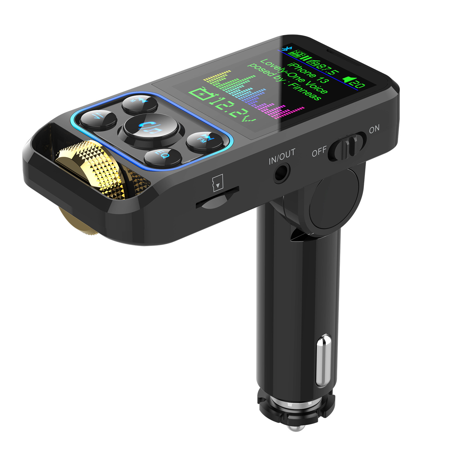 Car Bluetooth MP3 Player Hands-free Lossless Sound Quality HD Frequency Display Car MP3 Charger Super Fast Charge