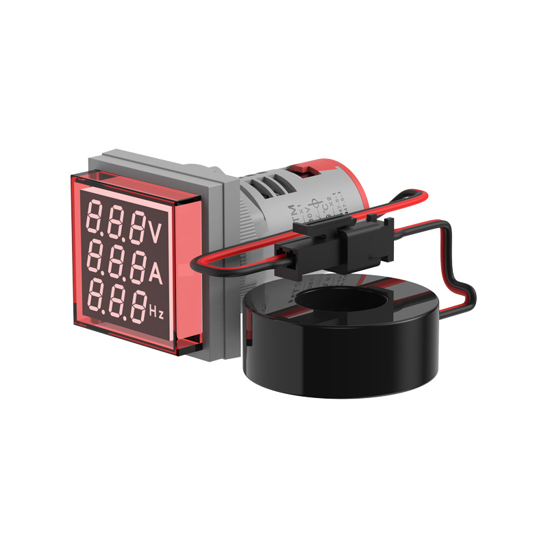 Voltage and current Hertz meter three display table digital indicator light AD16-22 small mini LED meter