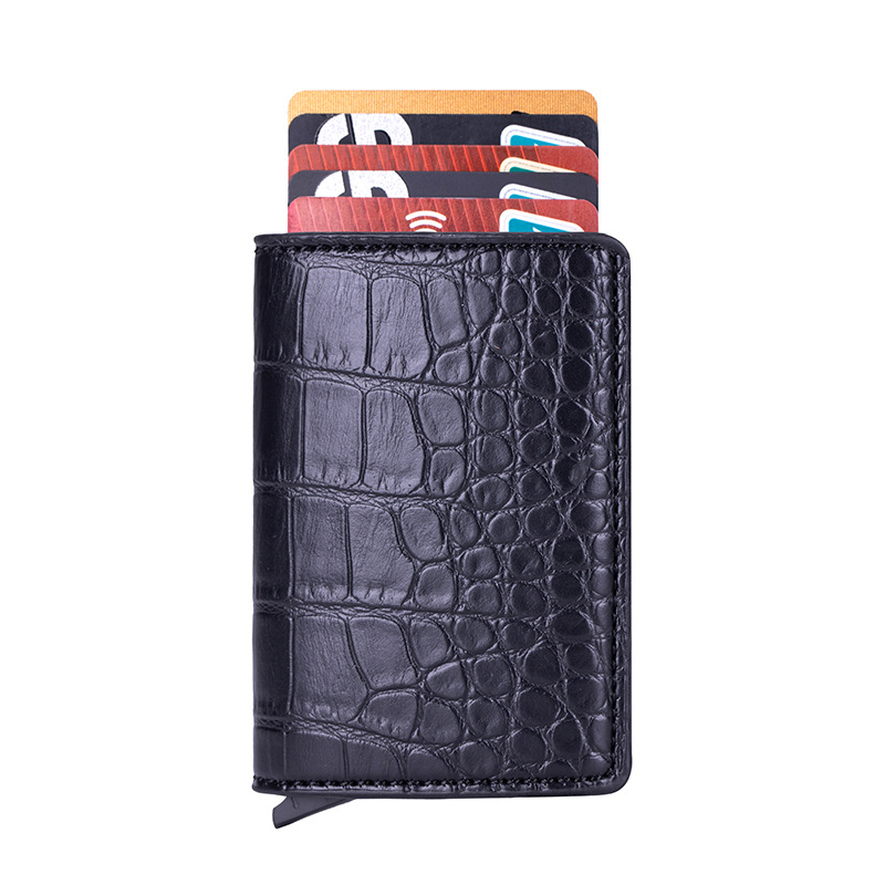 Wholesale business card box personalized RFID card case anti-magnetic anti-theft bank card case wallet card holder