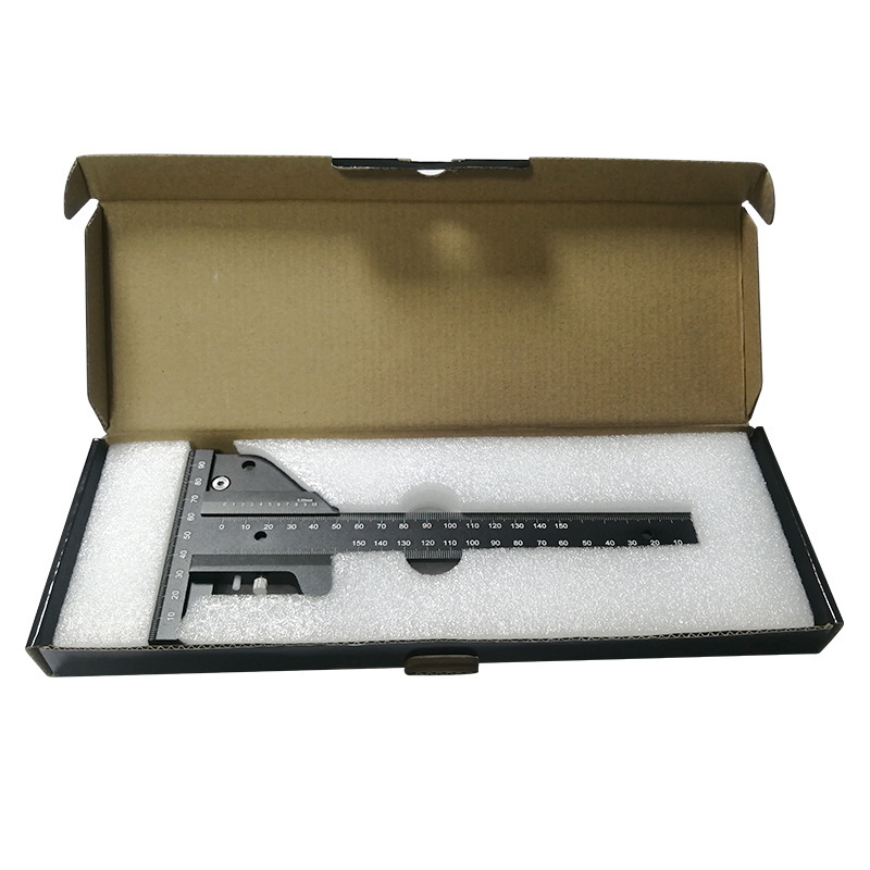 Woodworking scribe ruler T-shaped ruler woodworking scribe multi-function measuring ruler caliper