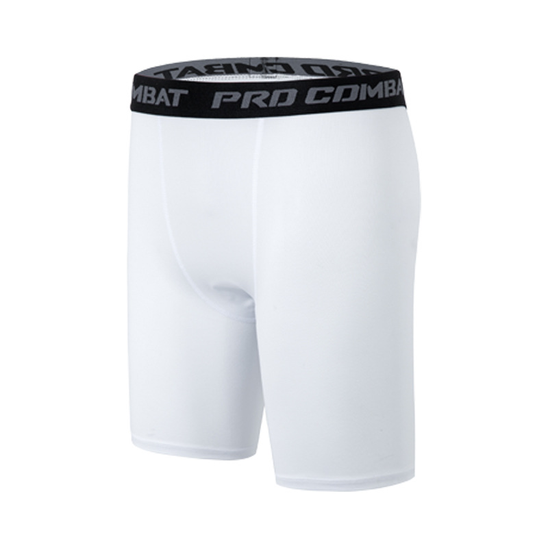 in stock Sports Tight Pants Men's Running Stretch Bottoming Shorts Cycling Training Compression Pants Basketball Quick-drying Fitness Pants