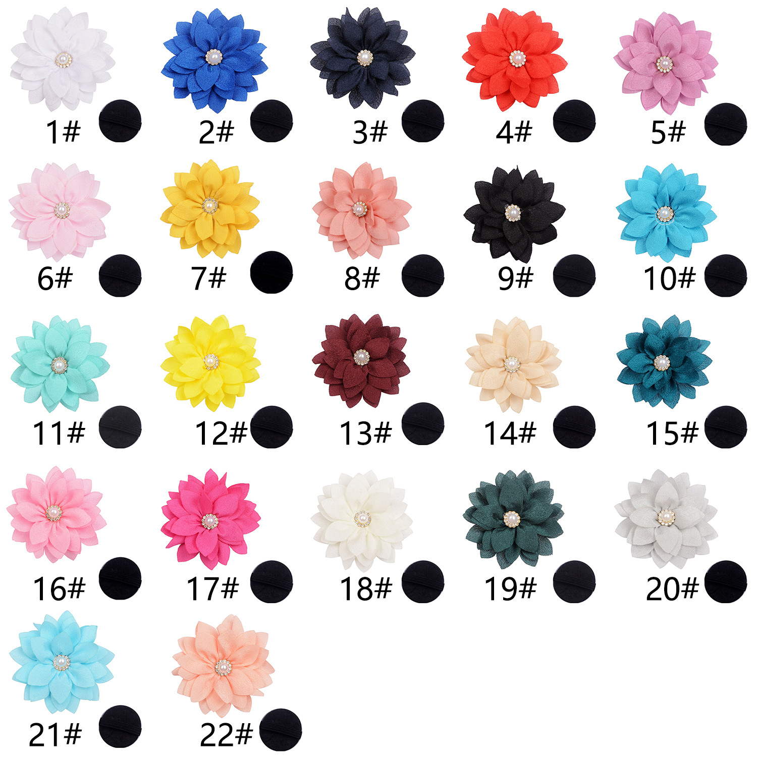 Foreign Trade Cat Puppy Holiday Party Decoration Collar Flower 6cm Pointed Lotus Pet Detachable Collar Flower