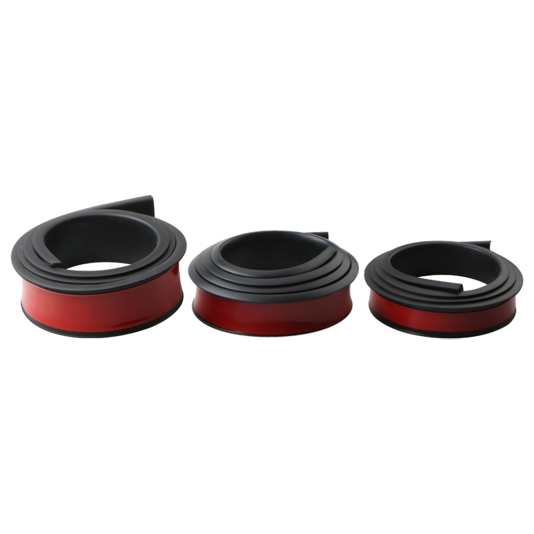 Automobile universal rubber flat wheel eyebrow/carbon fiber pattern wheel eyebrow decoration strip/wheel anti-collision strip mud guard rubber strip