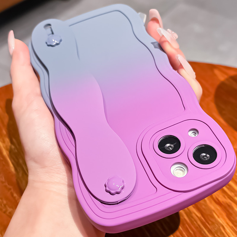 適用iphone15腕帶支架12手機殼x液態13噴油11promax小眾78p代發14