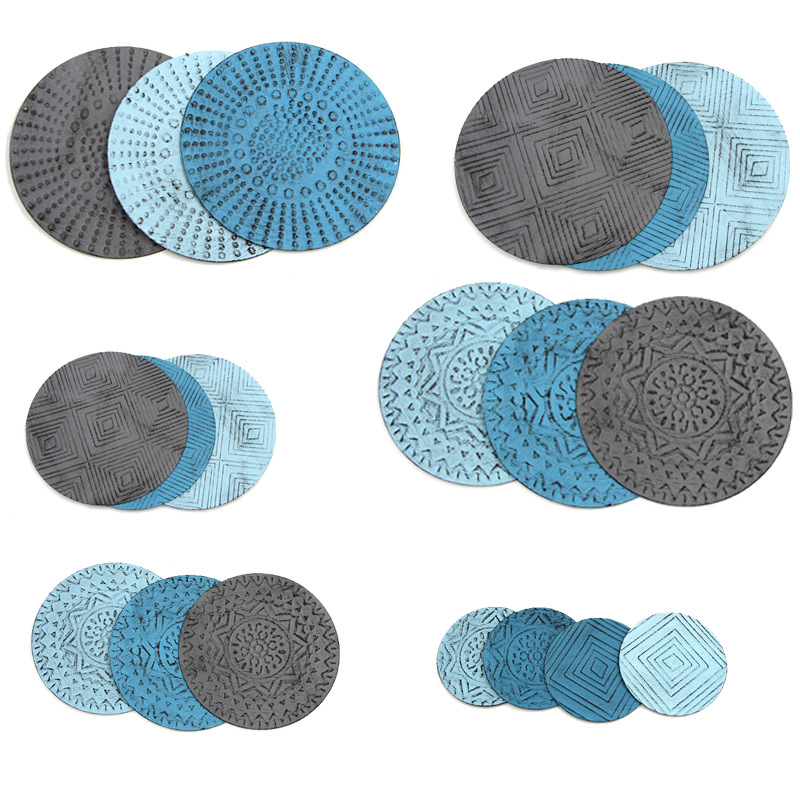 Cross-border simple iron wafer wall hanging single DIY round wall hanging sofa background wall home decoration