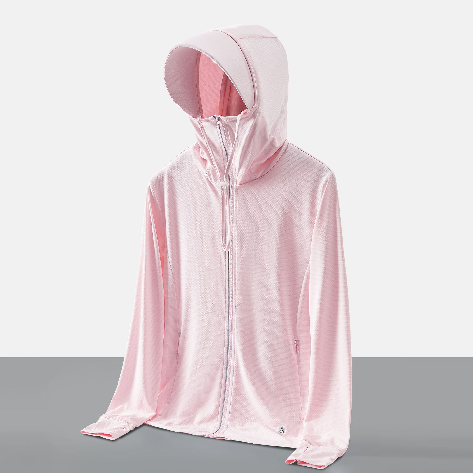 Ice Silk Sunscreen Clothing for Men and Women Summer Thin Anti-ultraviolet Breathable Upf50 Big Hat Brim Face Covering Integrated Sunscreen Clothing