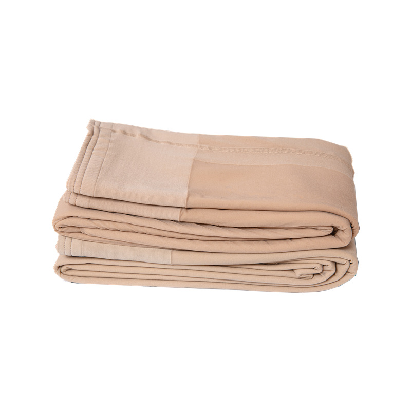 2023 autumn and winter double-layer light leg socks artifact plus velvet padded false flesh skin color anti-hook silk arbitrary cut leggings
