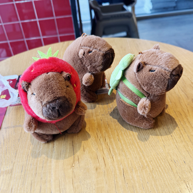 Kapibala Plush Toy Capybara Doll Doll Keychain Catching Doll Machine Doll Boutique Plush Pendant
