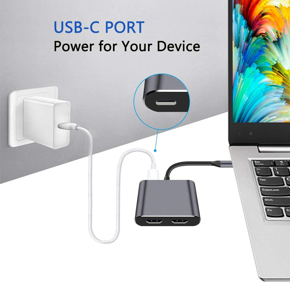 廠家批發四合一雙HDMI拓展塢usb3.0 筆記本多功能擴展MST多屏異顯