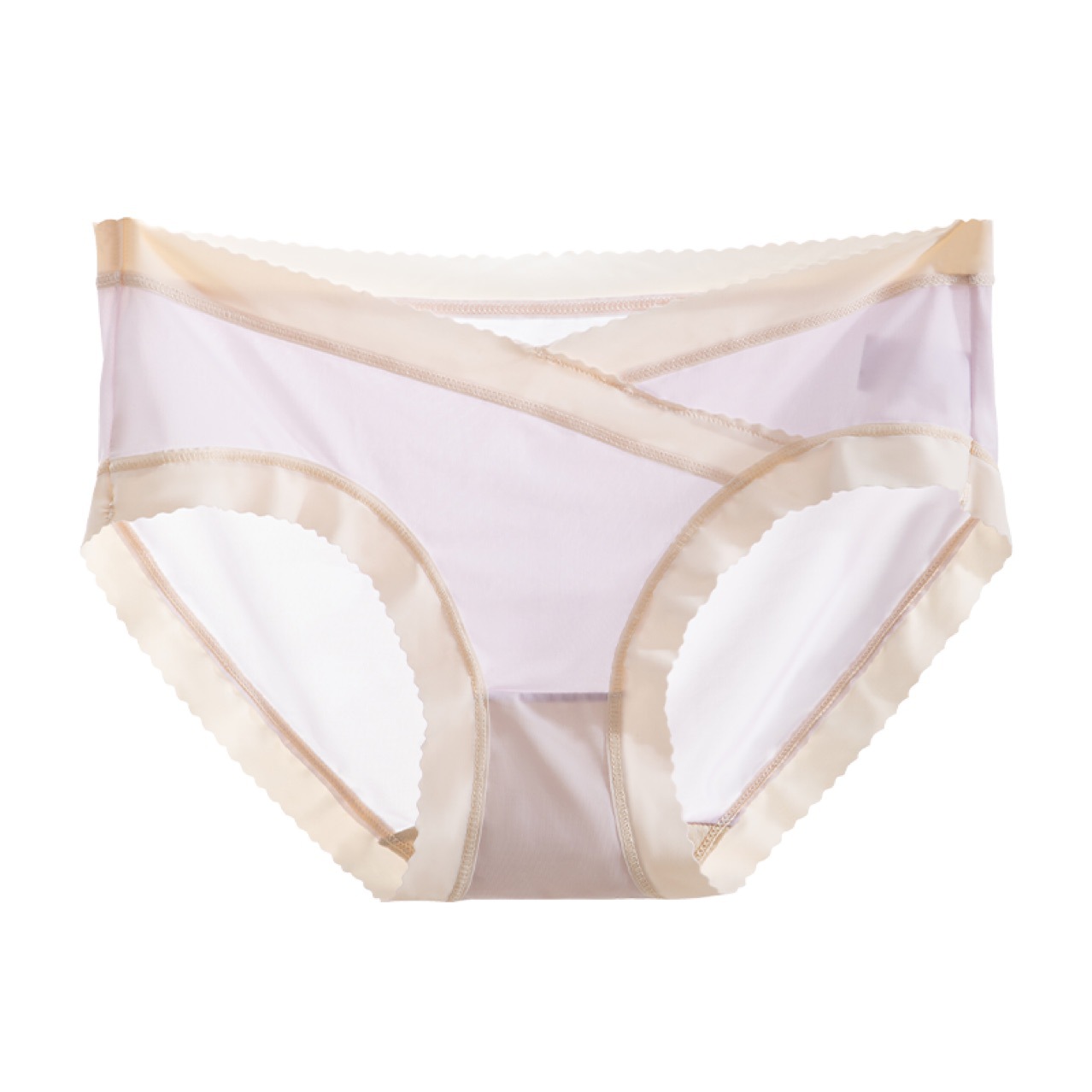 Pregnant women's underwear pure cotton bottom low waist belly support summer ice silk thin seamless underwear for pregnancy