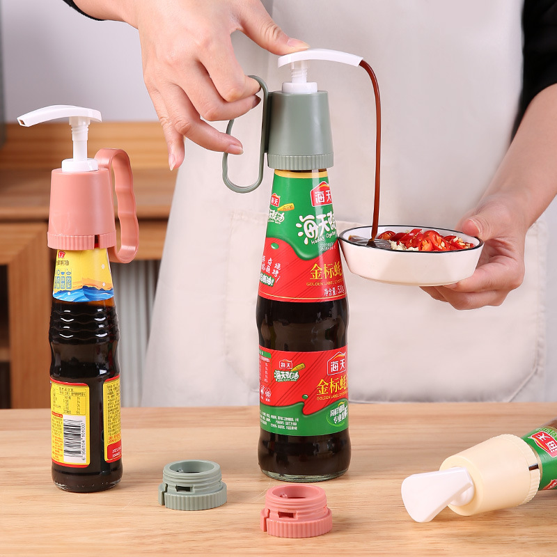 Vacuum oil consumption press nozzle oil consumption bottle Universal Press pump head household oil consumption quantitative Extruder Factory wholesale