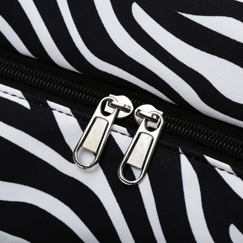Large Capacity Hand-held Striped Travel Bag Sleeve Trolley Case Women's Lightweight Travel Portable Luggage Storage Bag