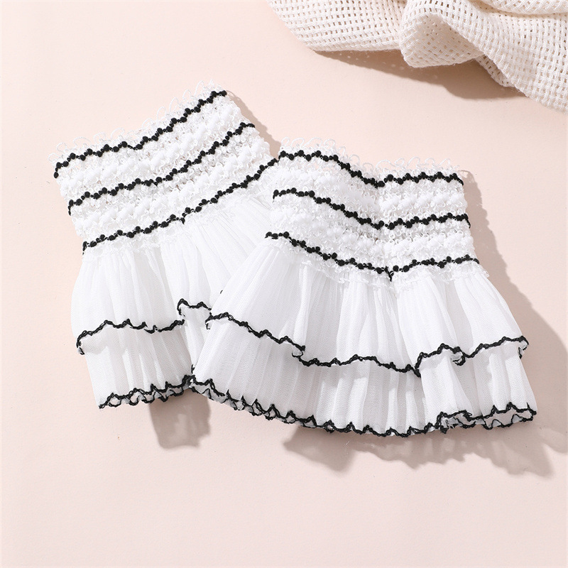 Elastic lace fake sleeve simple lace fake cuff decorative bell sleeve lace cross-border children's inner sleeve