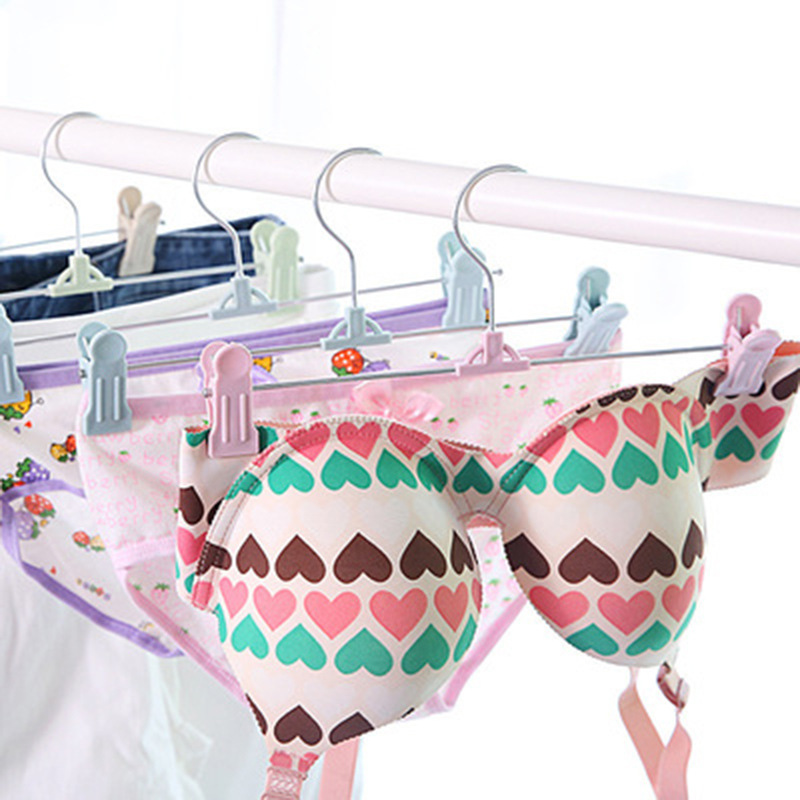New Household Colorful Plastic Pants Clip Underwear Seamless Pants Clip Women Children Non-slip Pants Rack Wholesale