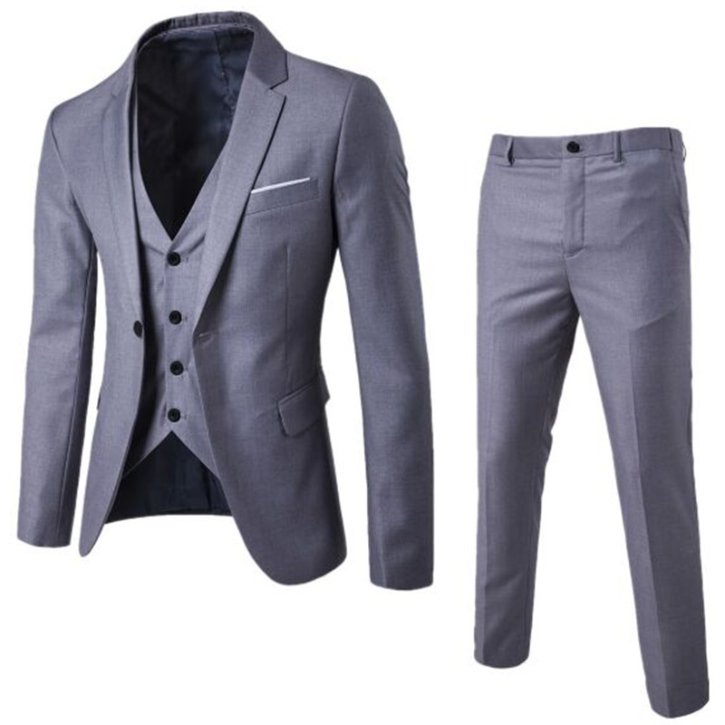 Small suit suit men's Korean-style casual fashion hair stylist two-piece suit slim handsome solid color suit fashion