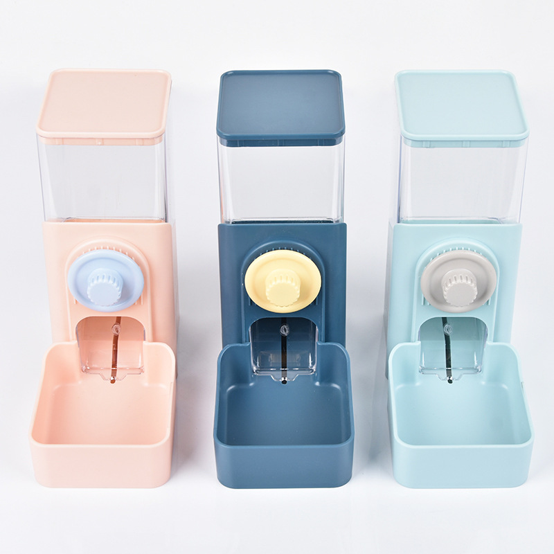 Cat Bowl automatic feeder dog self-service feeding machine dog food bowl anti-knock pet iron cage hanging bowl