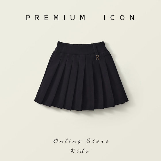 Girls black pleated skirt 2024 summer and autumn new Korean version of the school style fashionable skirt cross-border wholesale
