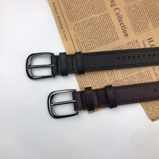 Korean-style Full-body Holes All-match Vintage Pin Buckle Jeans with Exterior Decorative ins Belt