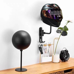 Household Suitable for Various Helmets Wall-mounted Motorcycle Helmet Rack Bracket Hole-free Storage Rack Hat Storage Rack