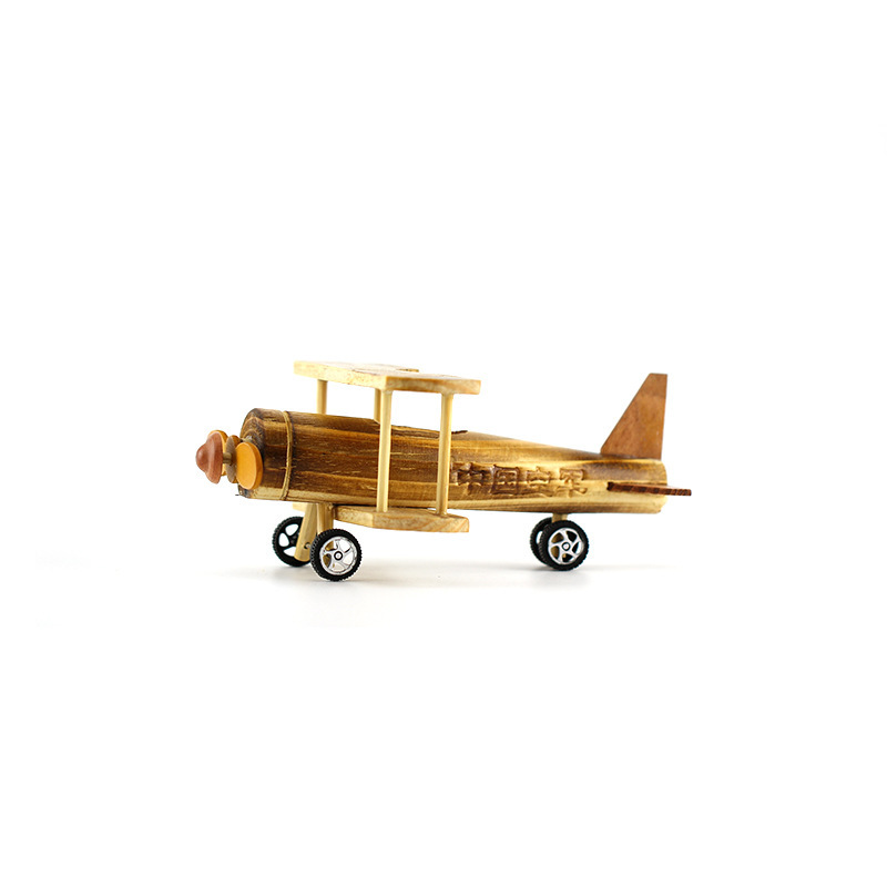 New wooden aircraft military model toy children's simulation decompression aviation home desktop decoration factory wholesale