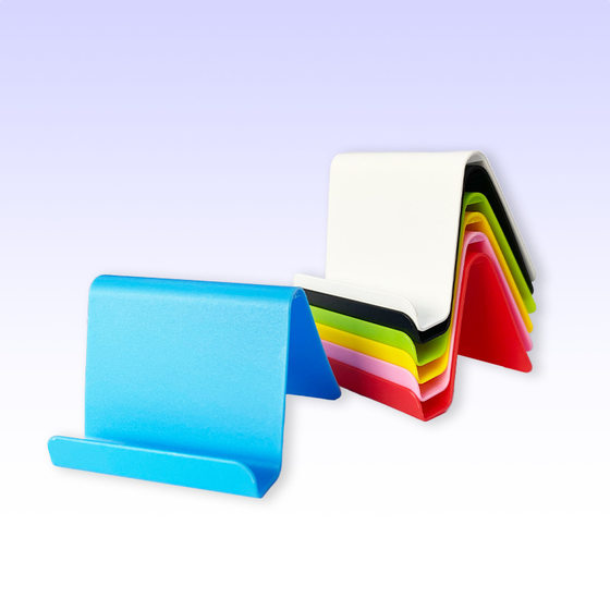 Mobile Phone Business Card Bracket PP New Material Integrated Small Tablet Bracket Printable logo Mini Desktop Mobile Phone Bracket