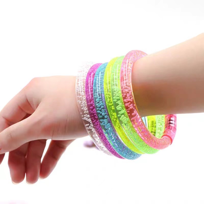 LED luminous bracelet luminous bracelet colorful bubble bracelet acrylic flash bracelet concert cheer props