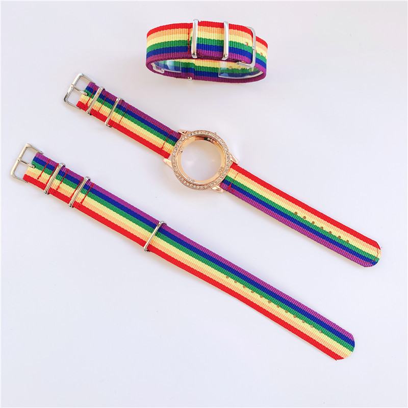 TikTok Explosions Rainbow Bracelet Micro Business Explosions ins Rainbow Bracelet Rainbow Bracelet Colorful Girl Heart Bracelet
