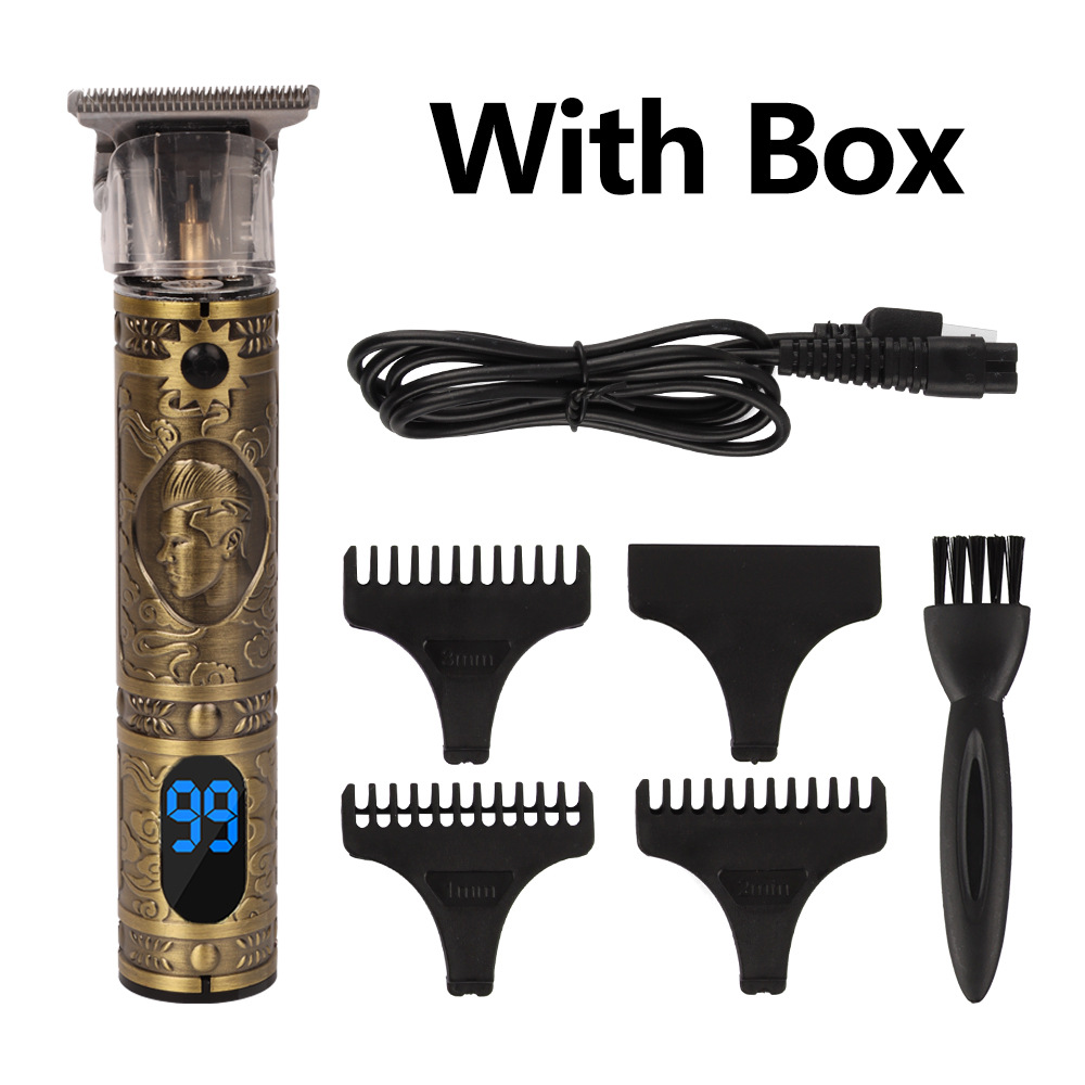 Cross-border exclusive for hiena men's digital hair clipper rechargeable electric clipper hair clipper hair clipper hair clipper set