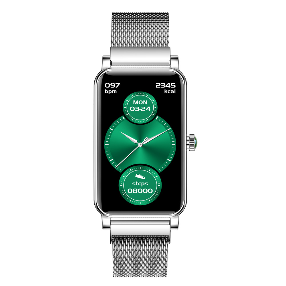 2024 new ZX19 ladies smart bracelet watch heart rate physiological period reminder multi-sport mode dial download