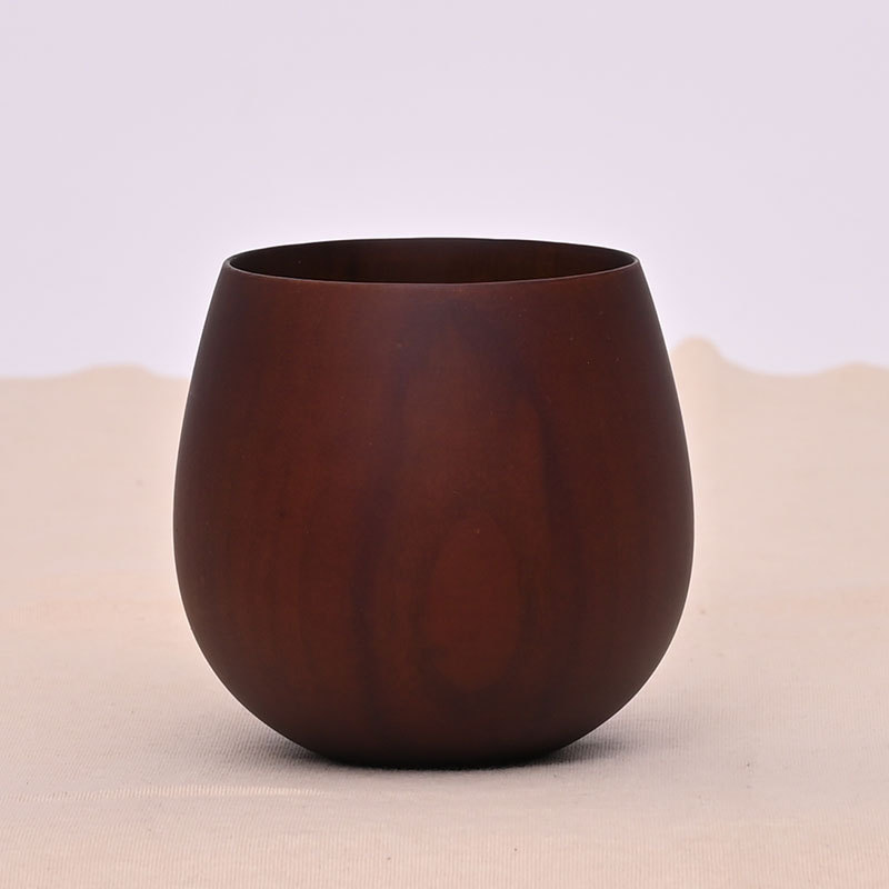 Origin and supply of one-piece forming creative big belly Cup Chinese-style thermal insulation wooden cup universal wooden water cup can be made logo