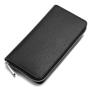 Factory wholesale cross-border new leather women's water ripple long wallet Japan Amazon hand bag in stock