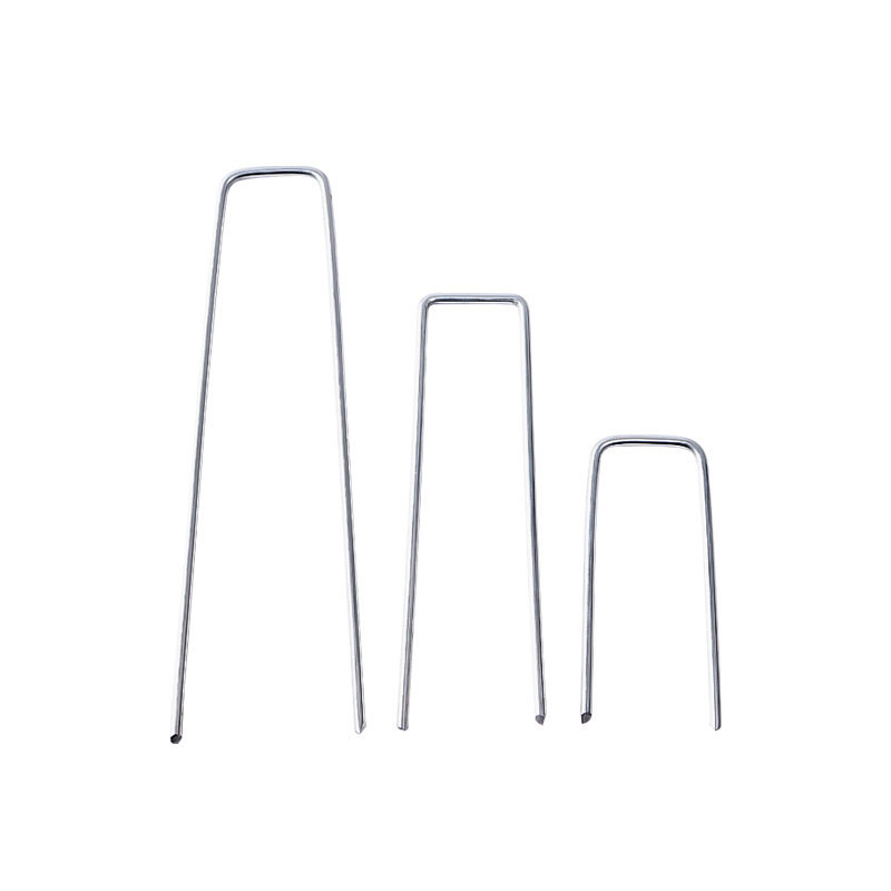 U-shaped nail gardening grid fixing nail anti-grass cloth ground nail lawn nail tent nail plastic film nail galvanized steel wire U-shaped nail
