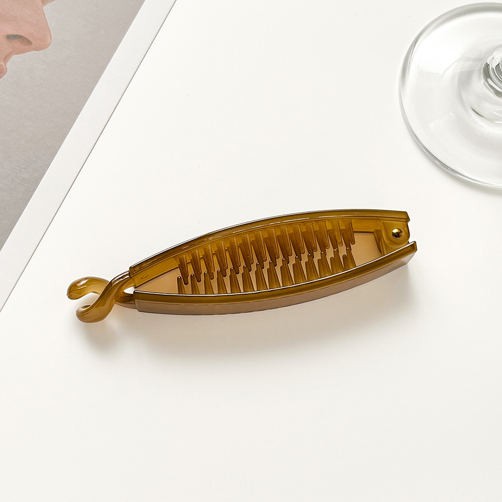 Accessori per capelli con molletta a banana color gelatina, volume per capelli, molletta multi-torsione, grande molletta verticale, semplice molletta per coda di cavallo, molletta per la parte superiore con una sola parola_voghion.com
