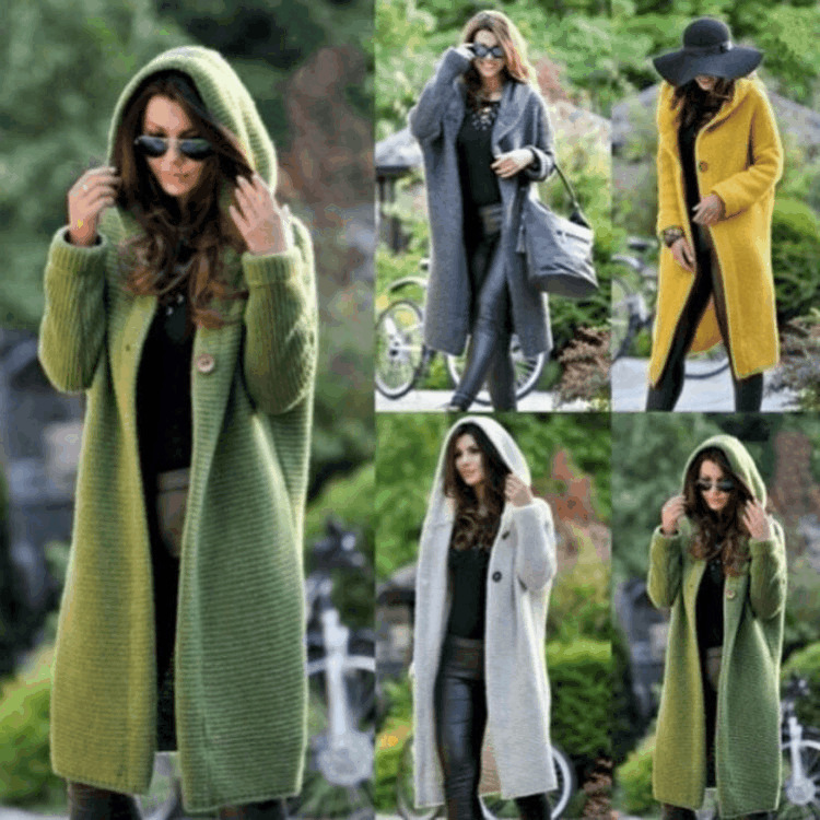 Amazon sweater 2023 autumn and winter explosions large size cardigan knitted sweater women's coat long factory direct sales