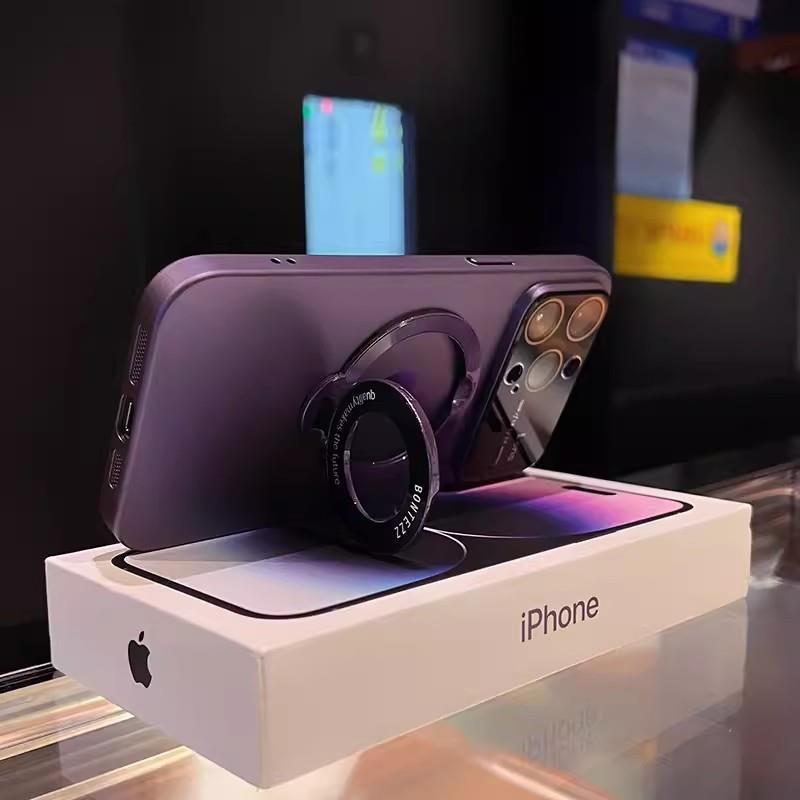 Iphone16 promaxリークマークマグネットホルダー大ウィンドウケースアップル15グラインダーpc保護カバーを適用します。|undefined
