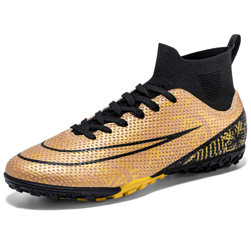 Cross-border Amazon summer football shoes men's high-top spikes broken nails students children boys professional training
