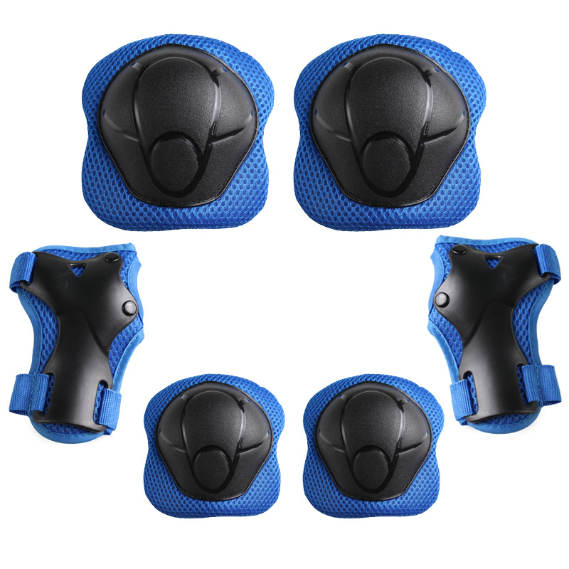 Children's skateboard roller skating balance car riding protective gear skating outdoor sports 6-piece protective anti-collision protective gear