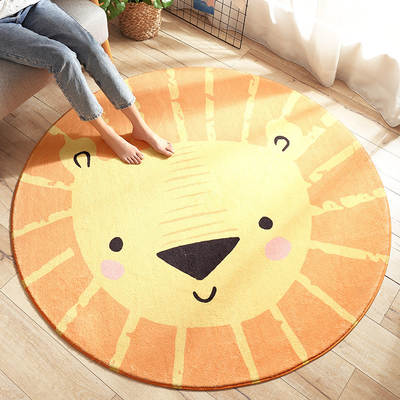 Carpet Bedroom Cartoon Thickened Coffee Table Carpet Bedroom Full Room Sitting Bedside Carpet ins Style Round Carpet