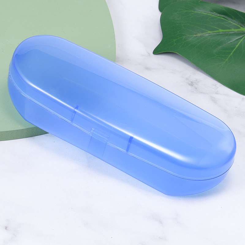 Factory wholesale large glasses box flat glasses myopia glasses plastic box sunglasses box blue transparent glasses box