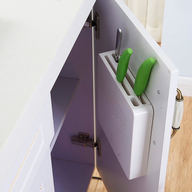 Kitchen invisible knife holder home department store creative kitchen supplies kitchenware knife storage plastic knife holder does not occupy space